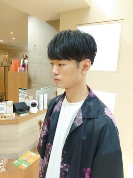 ヒート トウキョウ 目黒店(HEAT TOKYO) ツイスパセンターパートマッシュ波巻きダウンパーマメンズ目黒