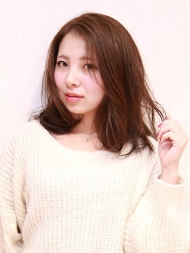 ヘアーサロン エクラ(HAIR SALON eclat) 小顔カワイイグレージュカラーセミディ