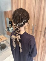 ガリカ 博多(Gallica)&nbsp;<入佐ひなの>ブライダルや成人式にも♪ミディアム編みおろしヘア