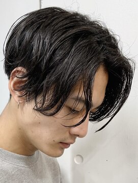 レタッチバイフィフス(RETOUCH by fifth) センターパートニュアンスパーマワンカールパーマ韓国コンマヘア