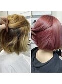 【髪質改善】セルフカラーのムラ直しや明るいお洒落白髪染めも◎