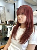 イメチェンレッドウルフレイヤー/長め前髪