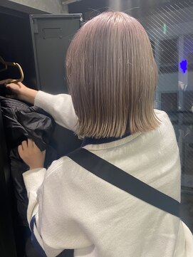 スタイル スマート サロン(STYLE smart salon) 【スタイル藤沢】グレージュ/切りっぱなしボブ/ケアブリーチ