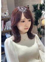 メルン(meln) トレンドレイヤーカット×ピンクバイオレット