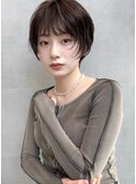 似合わせ小顔レイヤーショート_表参道/髪質改善