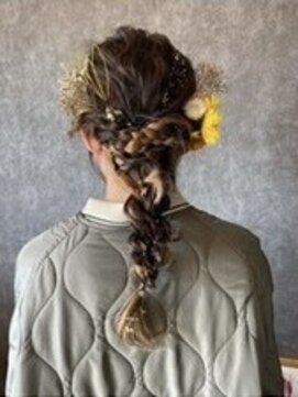 ブランカヘアー 西尾(BLANCA HAIR) 編み込みアレンジ