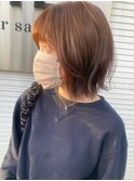 無造作外はねボブ