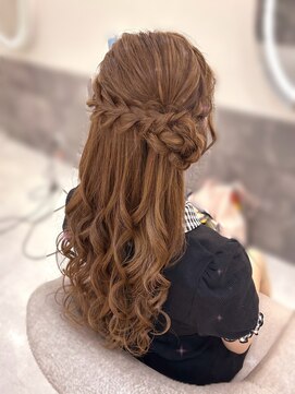 ヘア サロン クラン ソア 心斎橋店(hair salon clan soar) サイドお団子【クランソア】ヘアメ/ヘアセット/心斎橋