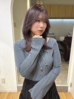 ヴィンス(vince)&nbsp;韓国/レイヤー/ラベンダーグレージュ/くびれヘア