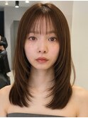 顔周りレイヤーフェイスレイヤー小顔レイヤー レイヤーカット