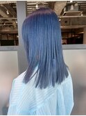 おくれ毛ブリーチロング韓国ヘアミディアム_ba559262