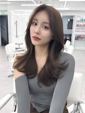 アマトウキョウスマートサロン(AMA TOKYO×Smart Salon) くびれレイヤー/顔まわりカット/レイヤーカット/小顔ヘア