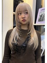 シティ(sity.)&nbsp;天神　ブリーチカラー　ブロンドカラー　レイヤーカット