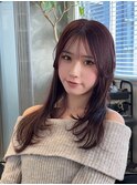 オリーブベージュ/ウェットヘア /レイヤーカット /大船