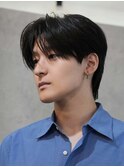 シースルーショート ダウンパーマ コンマ　韓国アイドル風
