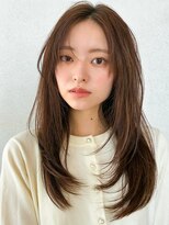 カナン 銀座(CANAAN)&nbsp;くびれレイヤー　フェイスレイヤー　ブリーチなしベージュ