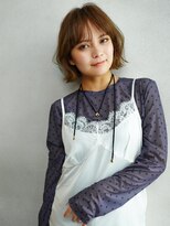 カンナ(Canna)&nbsp;外ハネボブ切りっぱなしボブ/ブラウンベージュ/顔まわりレイヤー