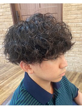 トータルビューティーサロン プリエ(prier) アフロ安藤　メンズパーマ　マッシュパーマ　アッシュブラック