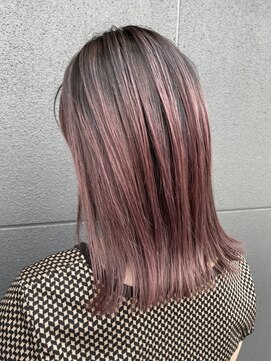 アース コアフュールボーテ ふじみ野店(EARTH coiffure beaute) デザインインナーブリーチハイライトバレイヤージュ