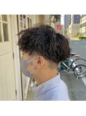 ツイストスパイラルパーマ　大阪メンズパーマ