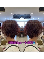 ヘアメイク アース ユーカリが丘店(HAIR & MAKE EARTH)&nbsp;キレイめショートボブ