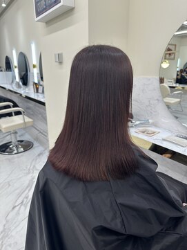 シェノン サントル(CHAINON CENTRE) 前髪/マチルダボブ/ピンクベージュ/インナーグレージュ