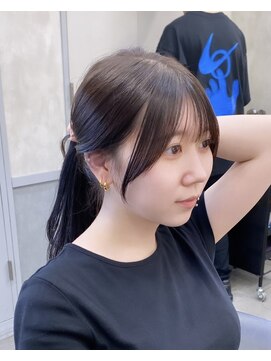 ロンドアヴァントゥス 池袋(Lond aventus) 韓国レイヤー/韓国風/ボブ/髪質改善/黒髪/ブリーチなし〔池袋〕