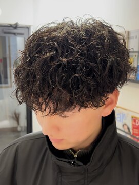 トイプードルパーマ　メンズショート・仙台