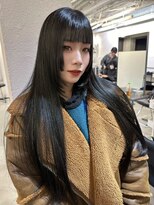 フォト 新宿(foto) 韓国　フェイスウルフ　姫カット　髪質改善　艶髪カラー【HINA】