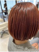 ブリーチあり!レッドオレンジ