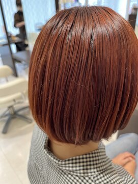 アメイジングヘアー 美沢店(AMAZING HAIR) ブリーチあり!レッドオレンジ