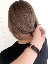 ネイロ バイ ジルブラン 葛西(NeiRo by JIL BLAN) ハイライト白髪ぼかしダブルカラーインナーカラーショートボブ