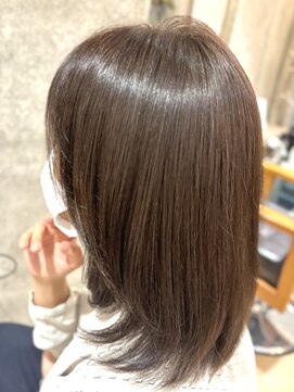 アヤラグランスパ 船橋店(AyaLA GRAN SPA) 【福田隆晃】透明感ブラウン/ボブルフ/髪質改善