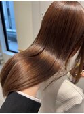 髪質改善トリートメントミルクティーベージュカラーくびれヘア