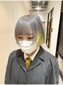グレー×イエロー