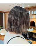 バレイヤージュ × ボブ