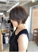大人ショート　ラベンダーブラウン