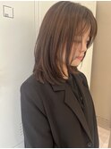 ニュアンスカット×暖色カラー