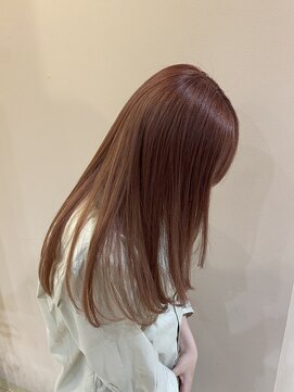 レジナヴィータ 栄(Reginavita) レイヤーカット 髪質改善 ピンクブラウン 透明感カラー 20代