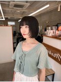 顔周りレイヤーボブ☆Ayumi ボブ/髪質改善/美髪矯正/福岡