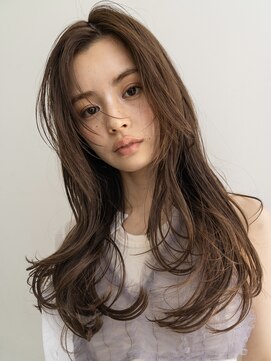 スミス 上野(smith) レイヤーカットハッシュカット顔まわりミディアムロング