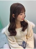 cinnamon beige × 小顔効果お顔周りカット