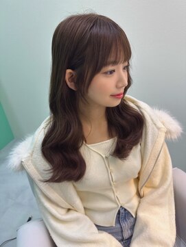 cinnamon beige × 小顔効果お顔周りカット