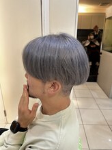 マアム ジー 経堂店(ma'am Zee)&nbsp;ブリーチカラー/ブルーシルバー