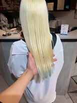 ペレ 原宿(PELE) ダブルカラー/ケアブリーチ/羽エクステ/原宿