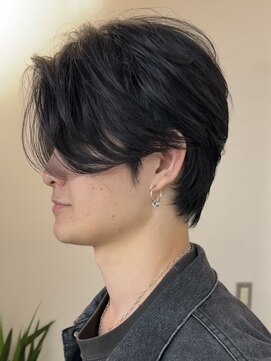 ガーデンタチカワネクスト(garden tachikawa next) 大人男子センターパートウルフ毛流れパーマニュアンスパーマ立川
