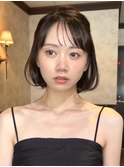 ☆春日☆縮毛矯正ミルクブラウンダウンバングダークパープル28