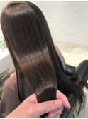 【横浜】ダークブラウン×髪質改善で叶う艶髪ロング