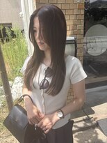 クプラ(Qpula) 【qpula 城慎太郎】ロングレイヤーカット+ミントベージュ