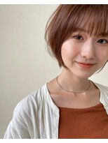 グレースバイハピネス(grace by happiness)&nbsp;ミルクブラウン顔周りカット×ショートボブ×天使の艶カラー4